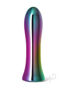 INYA Shimmer Rechargeable Metal Vibrator Multicolor showcasing a sleek, shiny, multicolored design for luxurious pleasure.