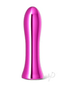 INYA Shimmer Rechargeable Steel Vibrator Pink with sleek design and polished finish for elegant pleasure.