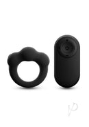 Renegade Rocket Ring Cock Ring and Ball Stretcher Black with remote for versatile pleasure.