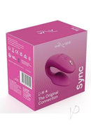 We-Vibe Sync Couples Vibrator with Remote Control in pink packaging, showcasing its innovative design and features.