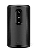 Arcwave Zing Vibrating Stroker Dual Motor Masturbator Black, featuring controls and a sleek design.
