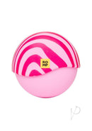 Romp Spin Travel Clitoral Stimulator Turn It Up Pink with a playful pink and white design.