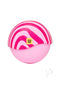 Romp Spin Travel Clitoral Stimulator Turn It Up Pink with a playful pink and white design.