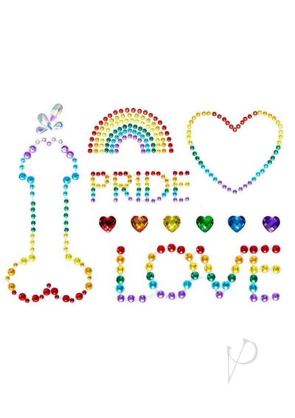 Pride Body Jewels Sticker Multi-0
