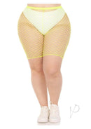 Plus Industrial Net Biker Short 1x2x Ylw-0