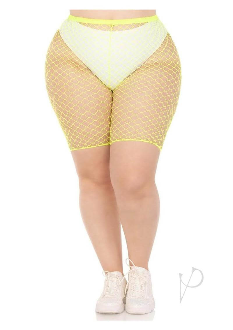 Plus Industrial Net Biker Short 1x2x Ylw-0