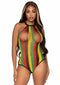 Rasta Net Snap Racer Back Suit Os Blk-0