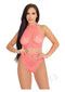 Crochet Halter Strap Thong 2pc Md/lg Orn-0