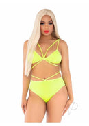 Opaque Cage Bra Brazil Brief Os Ylw 2pc-0