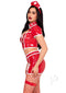 Red Alert Nurse Costume 4pc Red Lg-3
