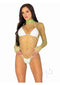 Fence Net Snap Crotch Sleeve Suit Os Grn-0