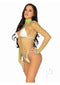 Fence Net Snap Crotch Sleeve Suit Os Grn-2