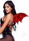 Iridescent Devil Wing Harness Os Red-2