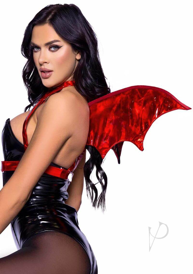 Iridescent Devil Wing Harness Os Red-2