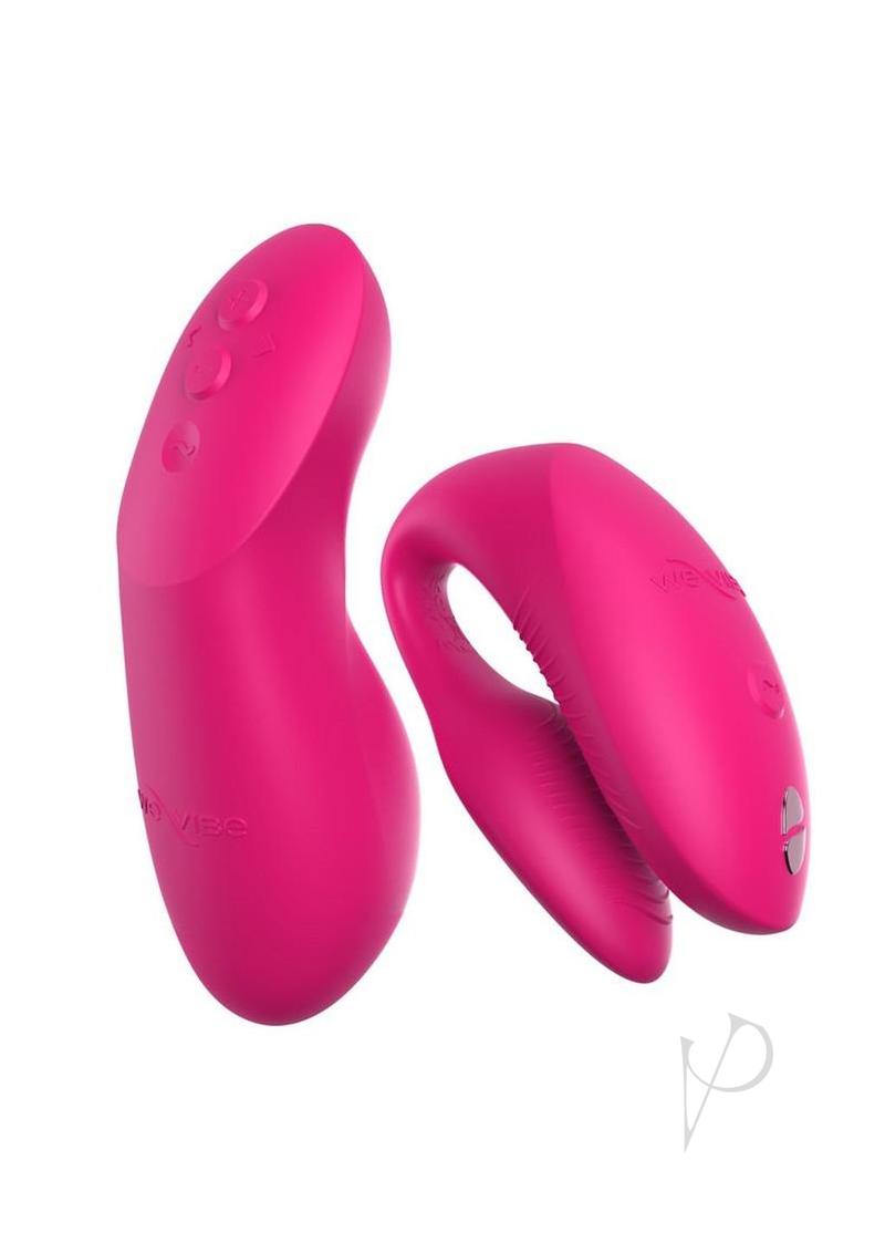 We Vibe Chorus Pro Couples Vibrator with Remote Control Pink - innovative design for enhanced pleasure.