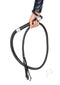 Braided Whip Rhinestone Handle 54 Blk-0