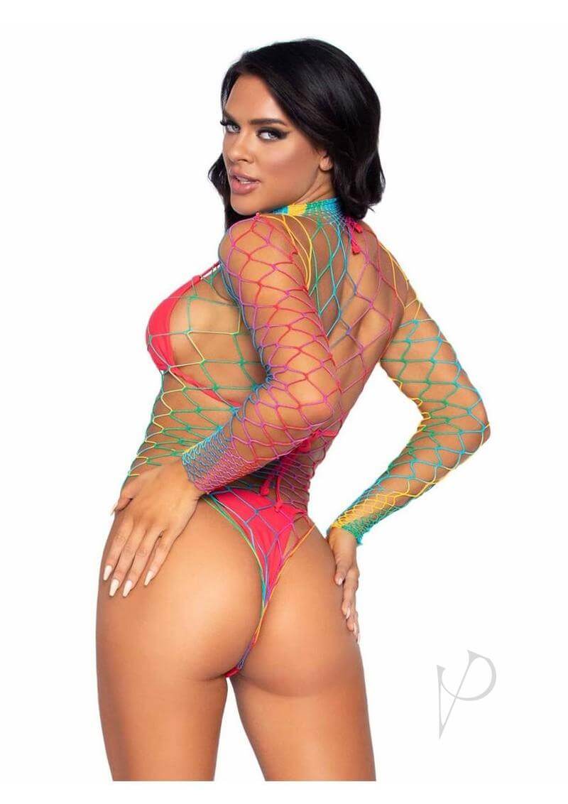 Fence Net Snap Crotch Sleeve Suit Os Rnb-1