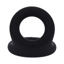 Tantus Uplift C-ring Cock And Ball Sling Onyx silicone dual-ring accessory.