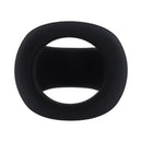 Tantus Stirrup C-ring Cock And Ball Sling Onyx, silicone ring with a snug fit for enhanced comfort and performance.