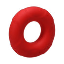 Tantus Buoy C-ring Medium Crimson, a soft silicone ring for enhanced erection and control during intimacy.