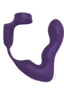 The Royale Inflatable P-Spot Prostate Stimulator Purple with inflatable shaft and dual motors for enhanced stimulation.