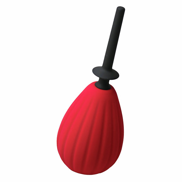 Aneros Prelude Enema Bulb Red, premium enema bulb made of medical-grade silicone for internal cleansing.