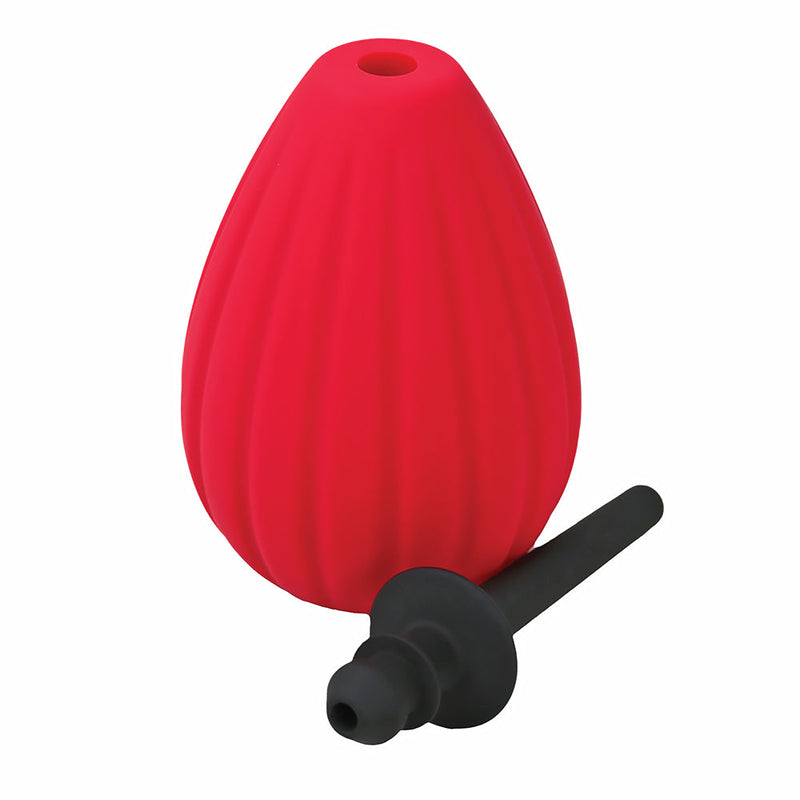 Aneros Prelude Enema Bulb Red, medical-grade silicone enema bulb for superior internal cleansing and preparation.