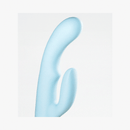 FemmeFunn Balai Swaying Motion Dual Stimulation Vibrator Blue displayed against a light background, showcasing its sleek design.