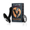 Forto Thumper Remote Controlled Thumping Anal Vibrator Black with packaging and remote control.
