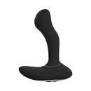 Forto Thumper Remote Controlled Thumping Anal Vibrator Black on a white background, showcasing its sleek design.