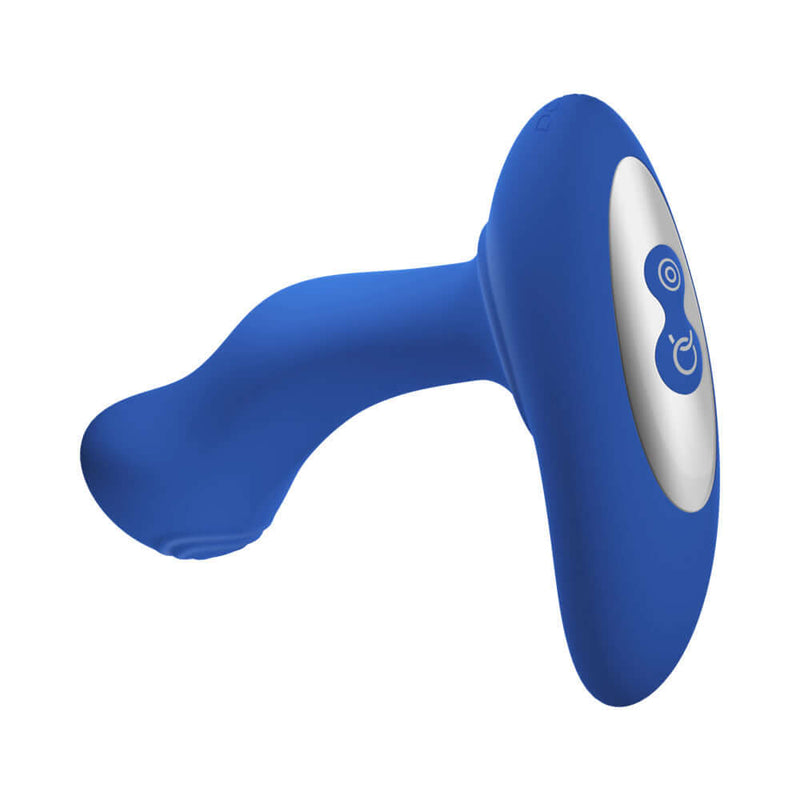 Forto Thumper Remote Controlled Thumping Anal Vibrator Blue featuring a sleek design and user-friendly controls.