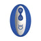 Forto Thumper Remote Controlled Thumping Anal Vibrator Blue remote control with buttons for vibration and thumping settings.