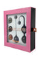 Adrien Lastic Harmony Stones Kegel Exerciser Balls in a pink box showcasing six natural stones for pelvic floor wellness.