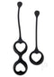 Adrien Lastic Harmony Stones Kegel Exerciser Balls in sleek black design with heart-shaped details.