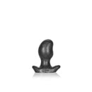 Oxballs Ergo Silicone Buttplug X-Small Smoke designed for comfort and beginners with kidney bean shape.