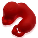 Oxballs Meatlocker Chastity Device Red Ice, stretchy glove-style sheath for chastity play, made from PLUS+SILICONE.