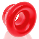 Oxballs Clone Duo 2-Pack Ballstretcher Red & Black heavyweight silicone stretcher in red color.