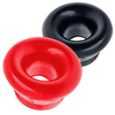 Oxballs Clone Duo 2-Pack Ballstretcher Red & Black silicone stretchers in red and black colors.