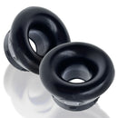 Oxballs Clone Duo 2-Pack Ballstretcher Black, featuring two black cone-shaped ball stretchers.