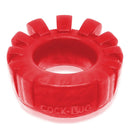 Oxballs Cock-lug Lugged Silicone Cock Ring Red - Image 2