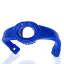 Oxballs Tug Pull-Down Ballstretcher Marine Blue close-up view of the stretchy silicone design with TUG logo.