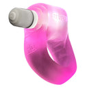 Oxballs Glowdick LED Cockring Pink Ice displayed with a stunning glow and ergonomic design for performance.