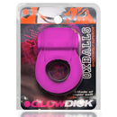 Oxballs Glowdick LED Cockring Pink Ice in packaging, showcasing its design and vibrant color.