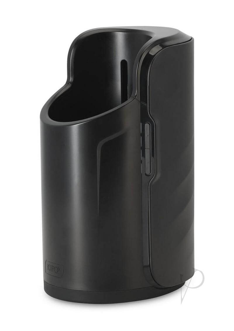 Kiiroo Keon Automatic Interactive WiFi Masturbator Black on a white background.