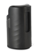 Kiiroo Keon Automatic Interactive WiFi Masturbator Black side view showcasing its sleek design and ergonomic grip.