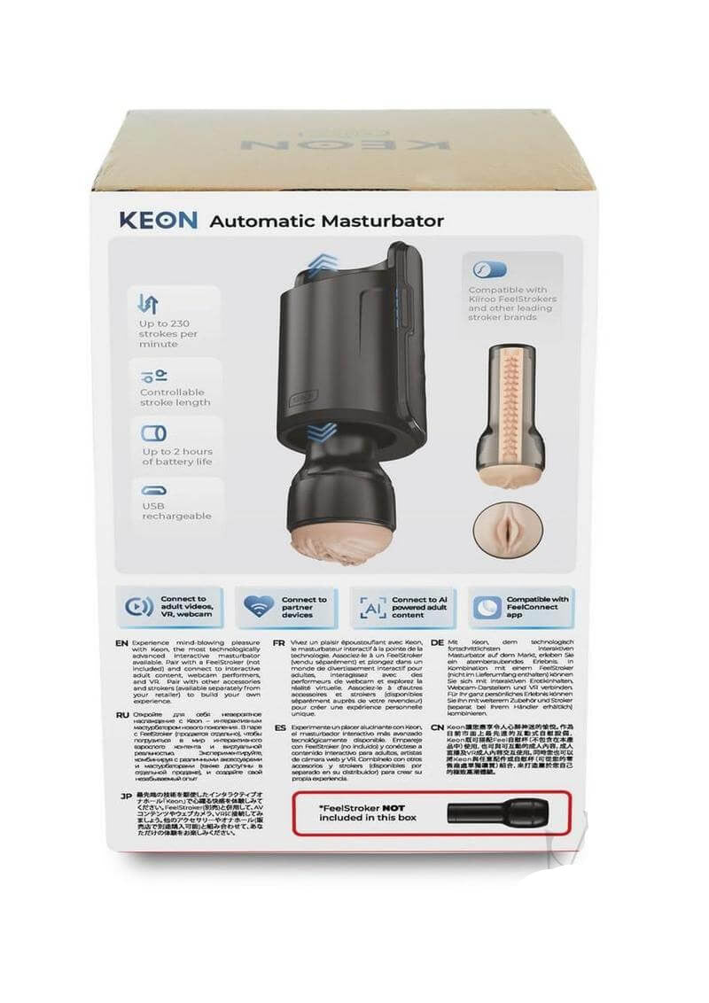 Kiiroo Keon Automatic Interactive WiFi Masturbator Black Kiiroo Keon Automatic Interactive WiFi Masturbator Black