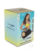 Kiiroo Keon Wifi Feel Victoria Interactive Masturbator Combo Set packaging featuring automatic experience with Victoria June.
