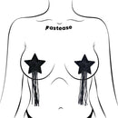 Pastease Black Sparkle Star Tassel Nipple Pasties