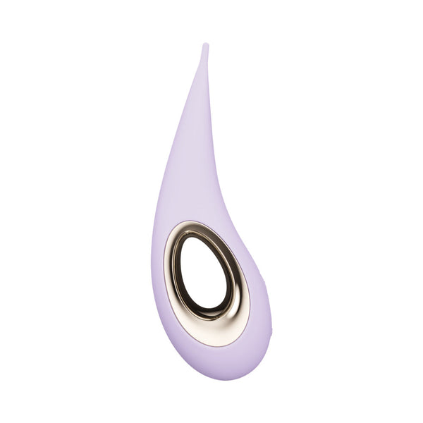 LELO DOT Elliptical Clitoral Stimulator Lilac showcasing its sleek design and precision pleasure technology.