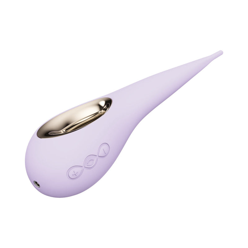 LELO DOT Elliptical Clitoral Stimulator Lilac, featuring innovative design and controls for precision pleasure.
